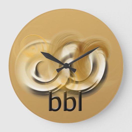 BBBG! GROßE WANDUHR (Vorderseite)