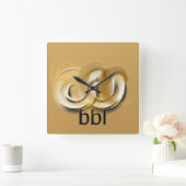 BBBG! QUADRATISCHE WANDUHR (Zuhause)