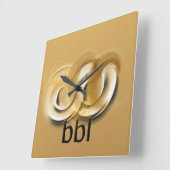 BBBG! QUADRATISCHE WANDUHR (Winkel)