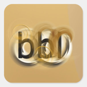 BBBG! QUADRATISCHER AUFKLEBER
