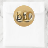 BBBG! RUNDER AUFKLEBER (Tasche)