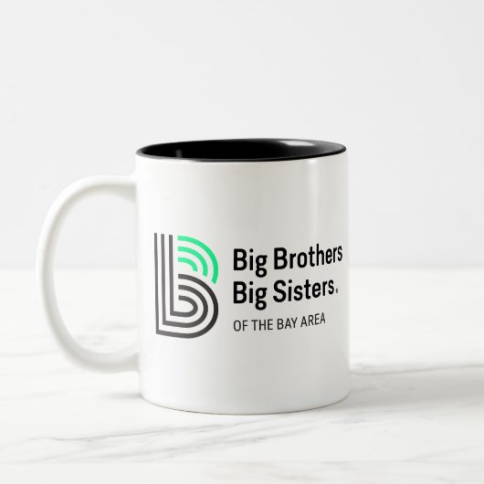 BBBS des Bucht-Bereichs Zweifarbige Tasse (Links)