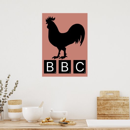BBC - Big Black Cockerel Poster (Küche)