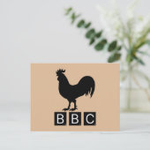 BBC - Big Black Cockerel Postkarte (Stehend Vorderseite)