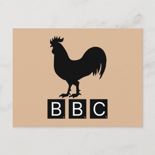 BBC - Big Black Cockerel Postkarte (Vorderseite)