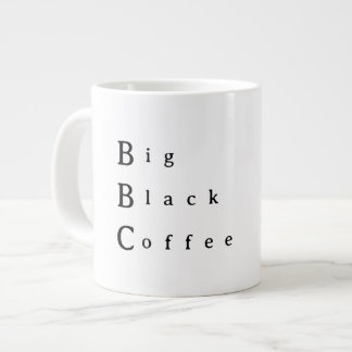 BBC Große Schwarze Kaffeetasse Jumbo-Tasse