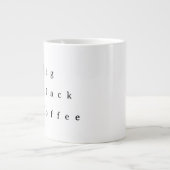 BBC Große Schwarze Kaffeetasse Jumbo-Tasse (Vorderseite)