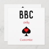 BBC Nur Blade Spade signieren Thunder_Cove Einladung (Vorne/Hinten)