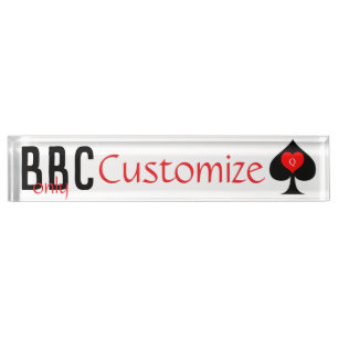 BBC Nur Blade Spade signieren Thunder_Cove Namensplakette