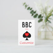 BBC Nur Blade Spade signieren Thunder_Cove Visitenkarte (Stehend Vorderseite)