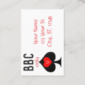 BBC Nur Blade Spade signieren Thunder_Cove Visitenkarte (Rückseite)