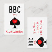 BBC Nur Blade Spade signieren Thunder_Cove Visitenkarte (Vorne/Hinten)