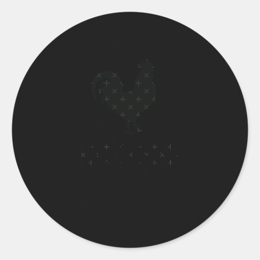 BBC S - Funny and Humor Rooster Design Sticker (Vorderseite)