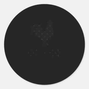 BBC S - Funny and Humor Rooster Design Sticker