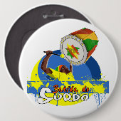 BBc Stuff Surdo Special K Samba Batucada Brasil Button (Vorne & Hinten)
