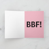 BBF, BESTE FREUNDE FÜR GREETING CARDS FEIERTAGSKARTE (Innenseite)