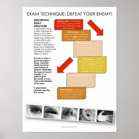 BBF Descriptive Essay Structure Class Poster (Vorne)
