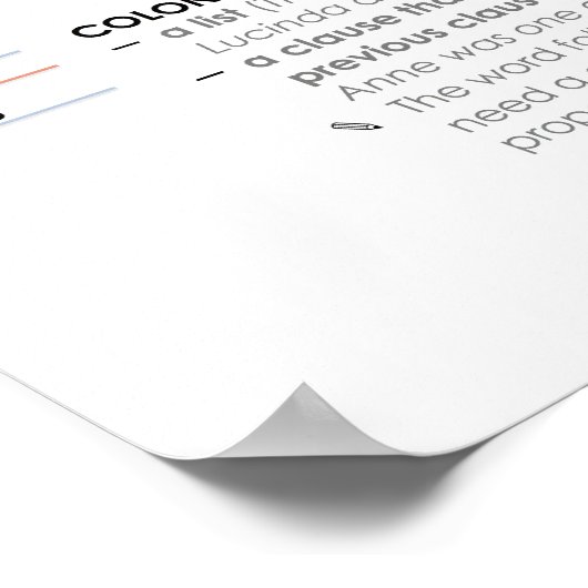 BBF Interpunktion I Klassenposter Poster (Ecke)