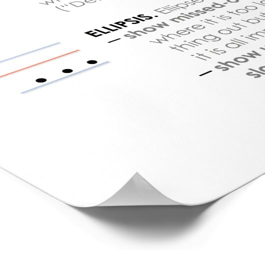 BBF Interpunktion III Klassenposter Poster (Ecke)