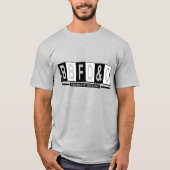 "BBFDnC" Schwarz, in weißem T - Shirt (Vorderseite)