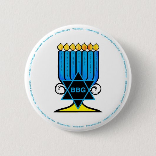 BBG Menorah Knöpfe! Button (Vorderseite)