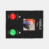 Bble Is Calling Funny Meme For Meme Fans Dog Lover Fleecedecke (Vorderseite (Horizontal))