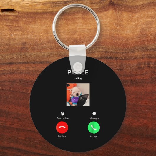 Bble Is Calling Funny Meme For Meme Fans Dog Lover Schlüsselanhänger (Vorderseite)