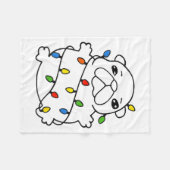 Bble Meme Christmas Funny I Am Bble Wash My Belly Fleecedecke (Vorderseite (Horizontal))