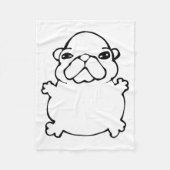 Bble Meme Funny Dog Brainrot Wash My Belly Meme  Fleecedecke (Vorderseite)