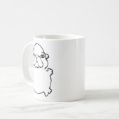 Bble Meme Funny Dog Brainrot Wash My Belly Meme  Kaffeetasse (Vorderseite Links)