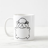 Bble Meme Funny Dog Brainrot Wash My Belly Meme  Kaffeetasse (Links)