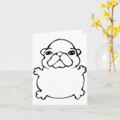 Bble Meme Funny Dog Brainrot Wash My Belly Meme Karte (Gelbe Blume)