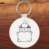 Bble Meme Funny Dog Brainrot Wash My Belly Meme Schlüsselanhänger (Vorderseite)