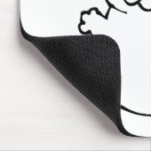 Bble Meme Lustiger Hund Brainrot Wasch meinen Bauc Mousepad (Ecke)
