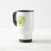 Bble Smile Meemogie Emoji Art Reisebecher (Vorderseite Links)