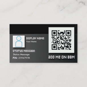 BBM Barcode-Visitenkarten Visitenkarte