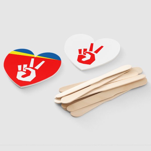 BBM Peace Sign Hand Fan Fächer (Non-assembled)