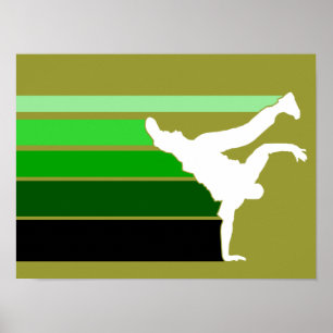 BBOY Gradient grn whn poster