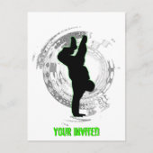 Bboy-Party Einladung (Vorderseite)
