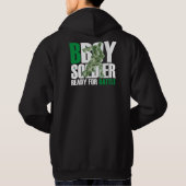 BBoy Soldat-Schwarz-mit Kapuze Sweatshirt (Rückseite)