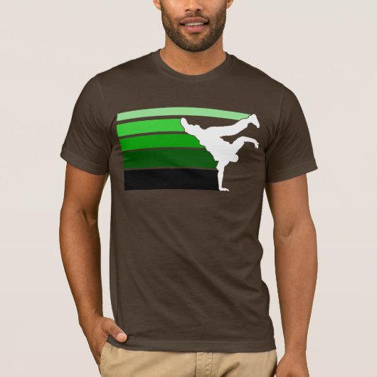 BBOY Steigung grn weiß T-Shirt (Vorderseite)