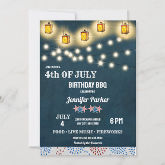 BBQ | 4. Juli Geburtstag Einladung