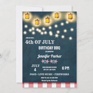 BBQ | 4. Juli Geburtstag Einladung