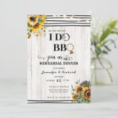 BBQ | Abendessen Probe | Dusche für Paare Einladung (Stehend Vorderseite)