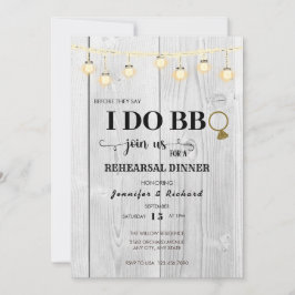 BBQ | Abendessen Probe | Dusche für Paare Einladung