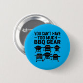 BBQ-Ausrüstung Grillliebhaber Lustig Fleischrauche Button (Vorne & Hinten)