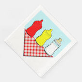 BBQ-Baby-Party Serviette (Ecke)