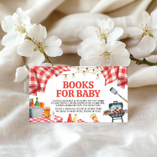 BBQ-Baby-Shower-Buchwunsch-Einlage Begleitkarte