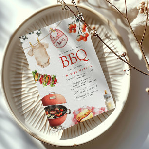 BBQ-Baby-Shower-Einladung Einladung