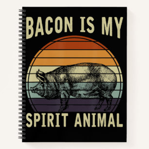 BBQ   Bacon ist meine Spirit Animal GRILLEN Notizblock